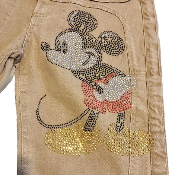 Vintage Unique Mickey Mouse Blinged Shorts - Picture 2 of 5
